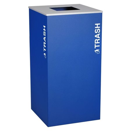 EX-CELL KAISER Ex-Cell Kaiser RC-KD36-T RYX 36 Gallon Trash Recycling Bin; Royal RC-KD36-T RYX